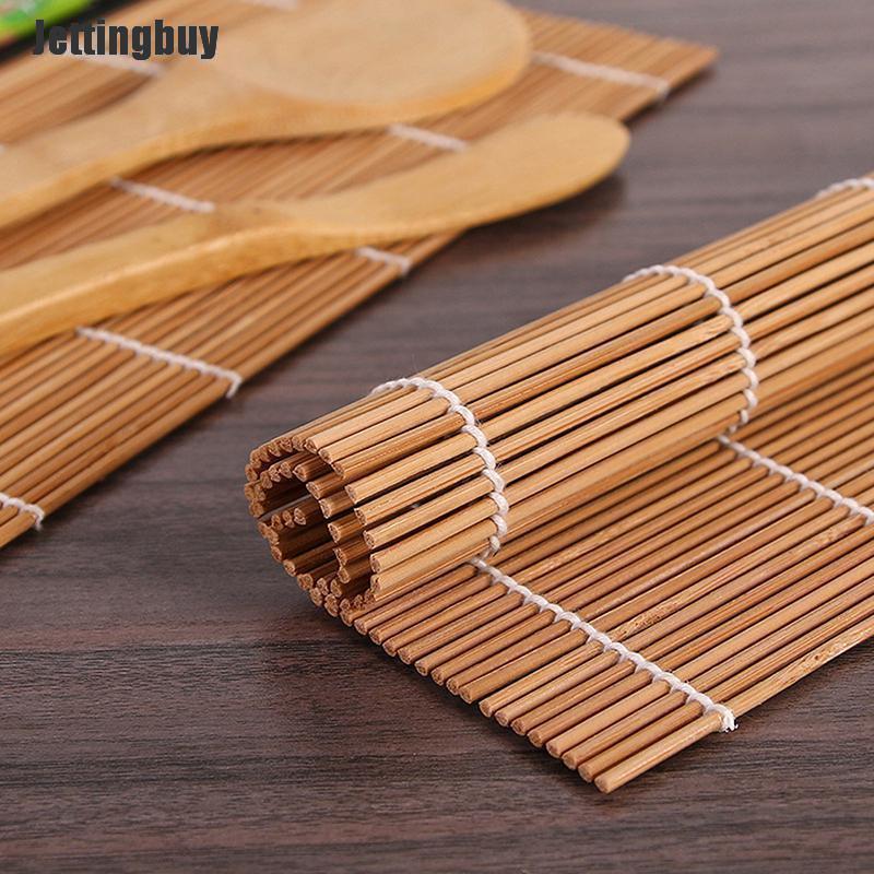 Jettingbuy 14pcs/set DIY Bamboo Sushi Maker Set Rice Sushi Making Kits Roll Cooking Tools