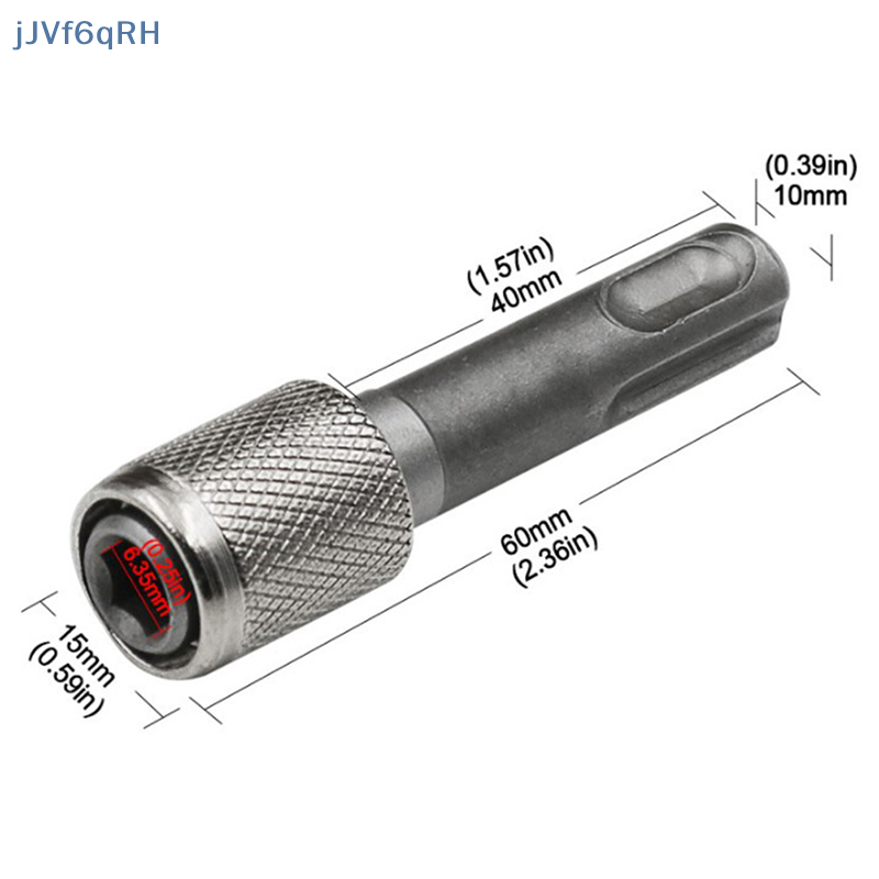 JJVf6qRH Bộ chuyển đổi ổ cắm SDS tiện lợi giá đỡ tuốc nơ vít chuôi lục giác 1/4 ''Bộ chuyển đổi mũi khoan cho mũi khoan