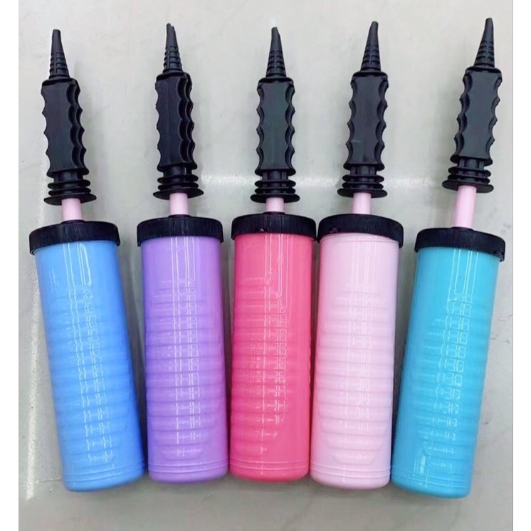 Bơm bóng bay bơm bong bóng cầm tay ( màu pastel)