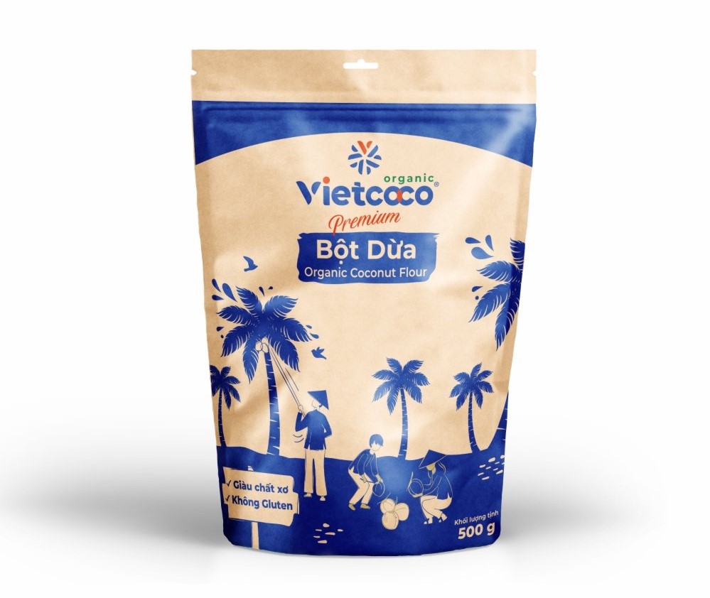 Bột dừa Premium Organic Vietcoco Coconut Flour 500g