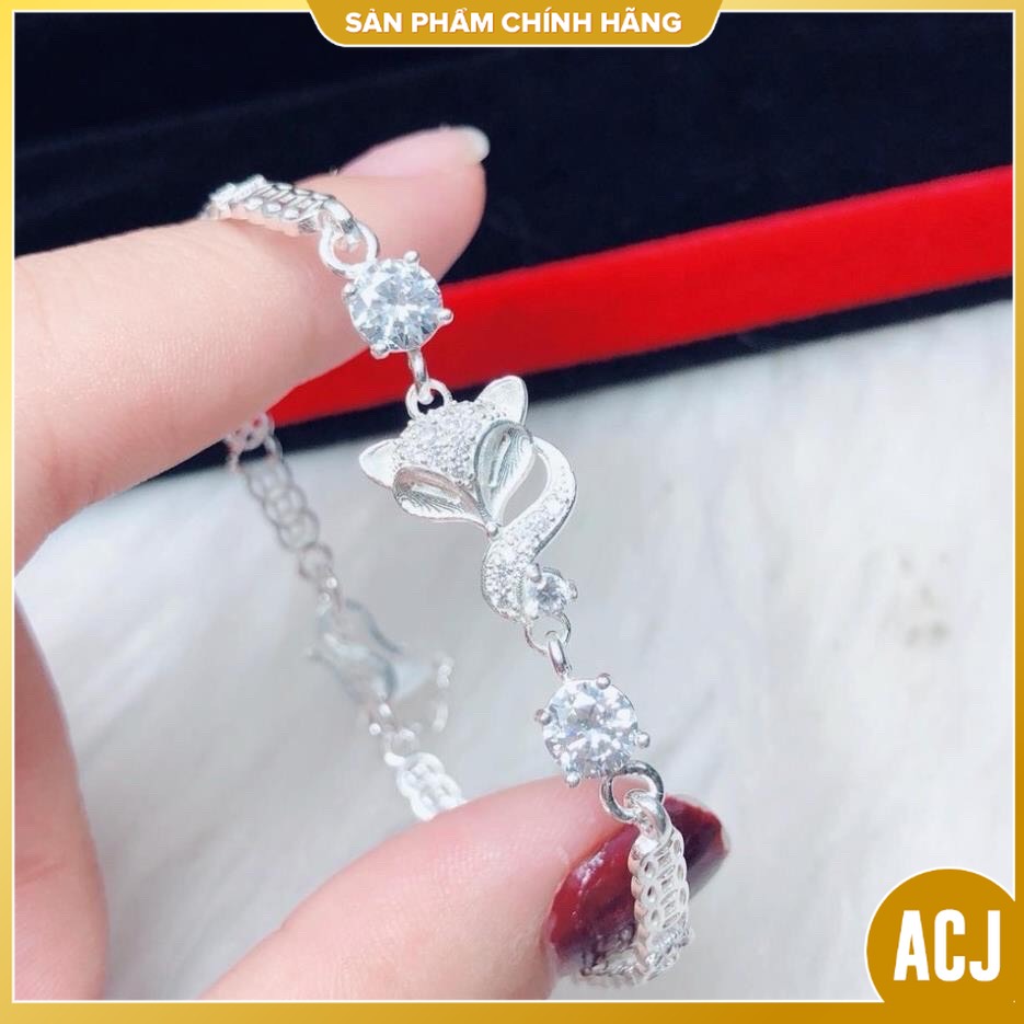 Lắc tay hồ ly kim tiền tài lộc may mắn tình duyên -ACJ gian hàng chính hãng cam kết Bạc chuẩn Chất lượng kèm bảo hành