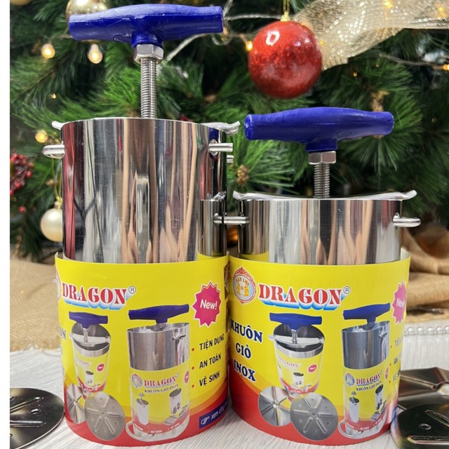 Khuôn inox làm giò thủ hiệu dragon - khuôn làm giò thủ chả lụa inox cao cấp hàng loại 1 an toàn cho sức khỏe