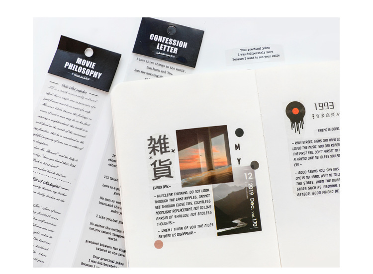[HCM]1 tờ sticker dạng chữ nhiều chủ đề (Hàng có sẵn)