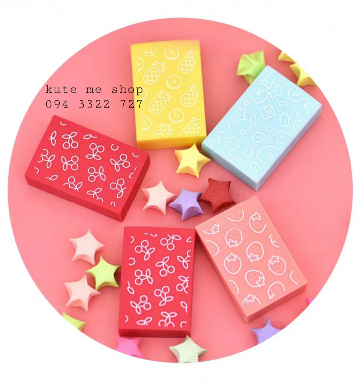 Gôm hình kẹo, thơm như kẹo - set 2 viên