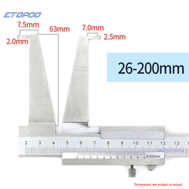 Thước cặp 9-150200300mm0.02 30-300mm micromet thép không gỉ bên trong thước cặpinch Dụng cụ đo