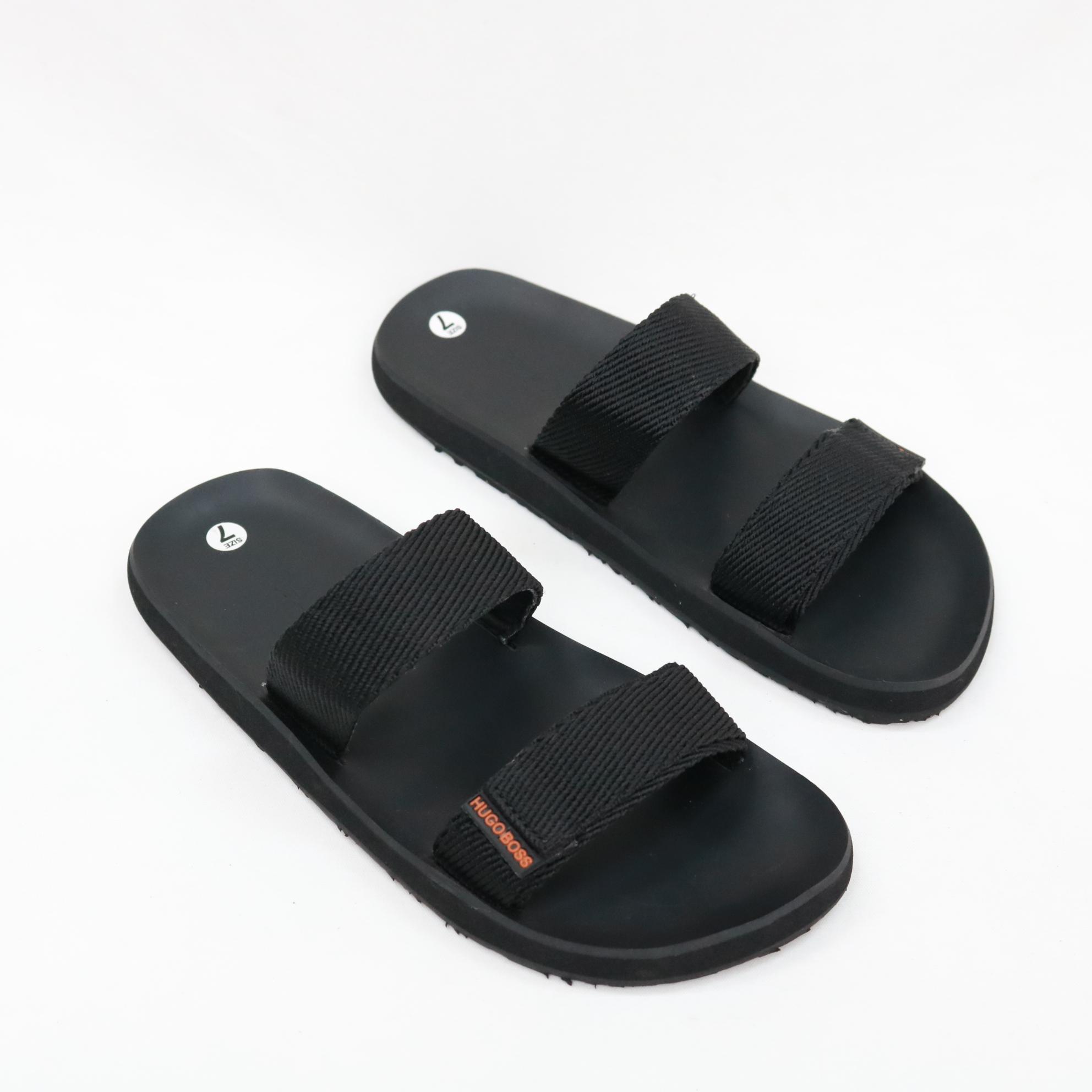DÉP GIAVY QUAI NGANG NỮ- K474 ĐEN