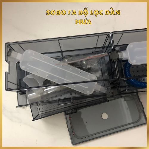 Bộ lọc dàn mưa 2 tầng 2 khay lọc bằng mica sobo f-30 fa30 - bộ lọc nước cho hồ cá 30-50cm