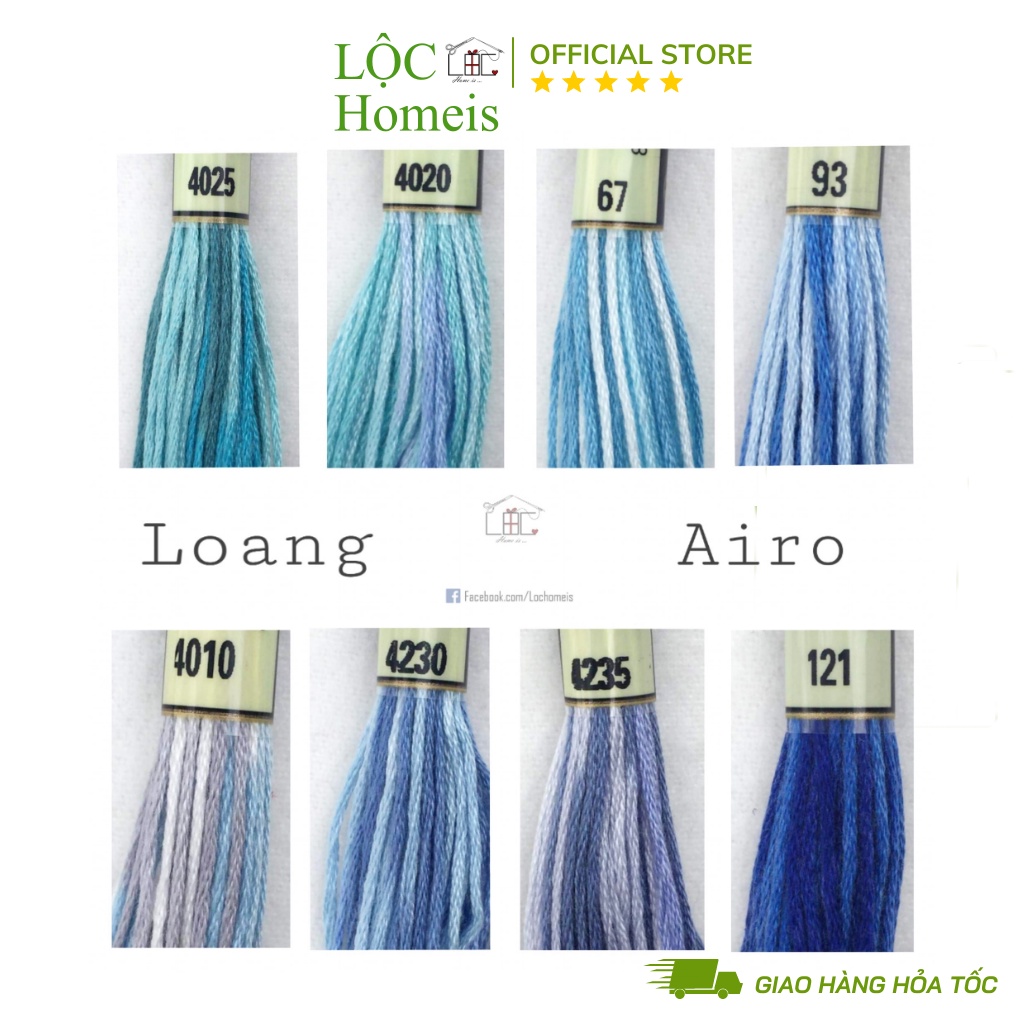 Set Chỉ Loang Airo Full 78 Màu - LỘC Homeis
