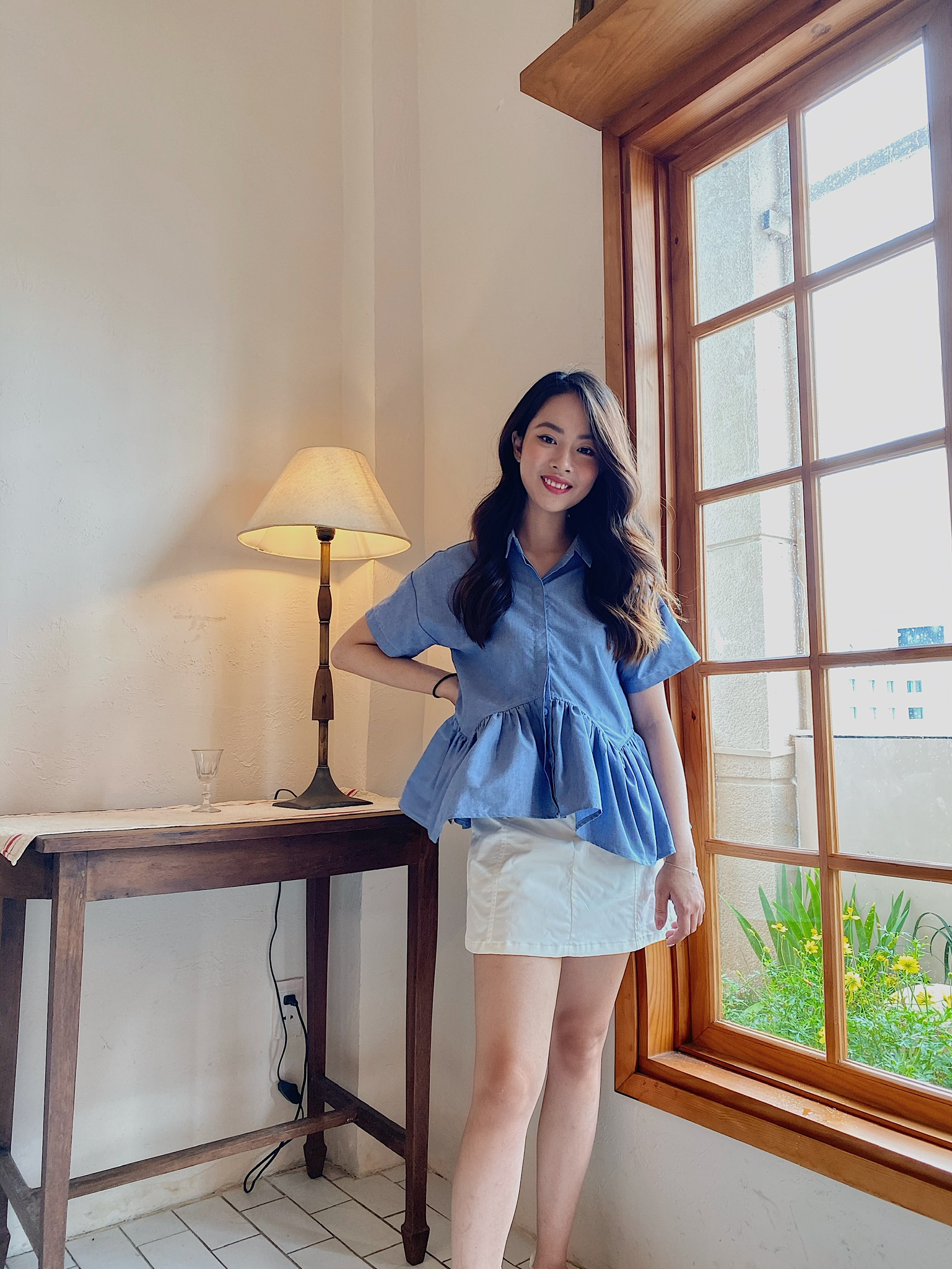 SODA POP - Wavy shirt - Áo sơ mi phối bèo