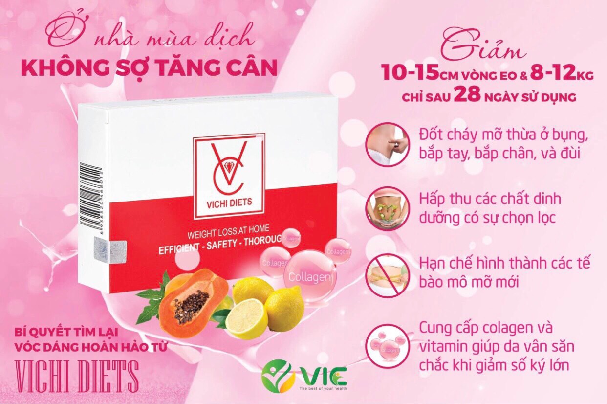 [ FREESHIP ] Giảm cân VICHI DIETS cho Cơ địa Khó Giảm [CHÍNH HÃNG]