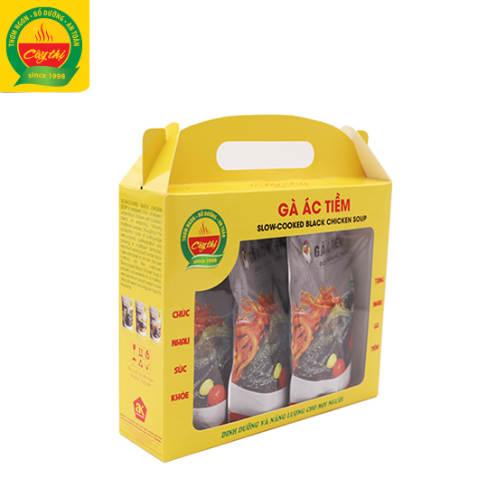 Combo 03 Gà Ác Tiềm Đông Trùng Hạ Thảo Cây Thị (Mở gói ăn ngay)