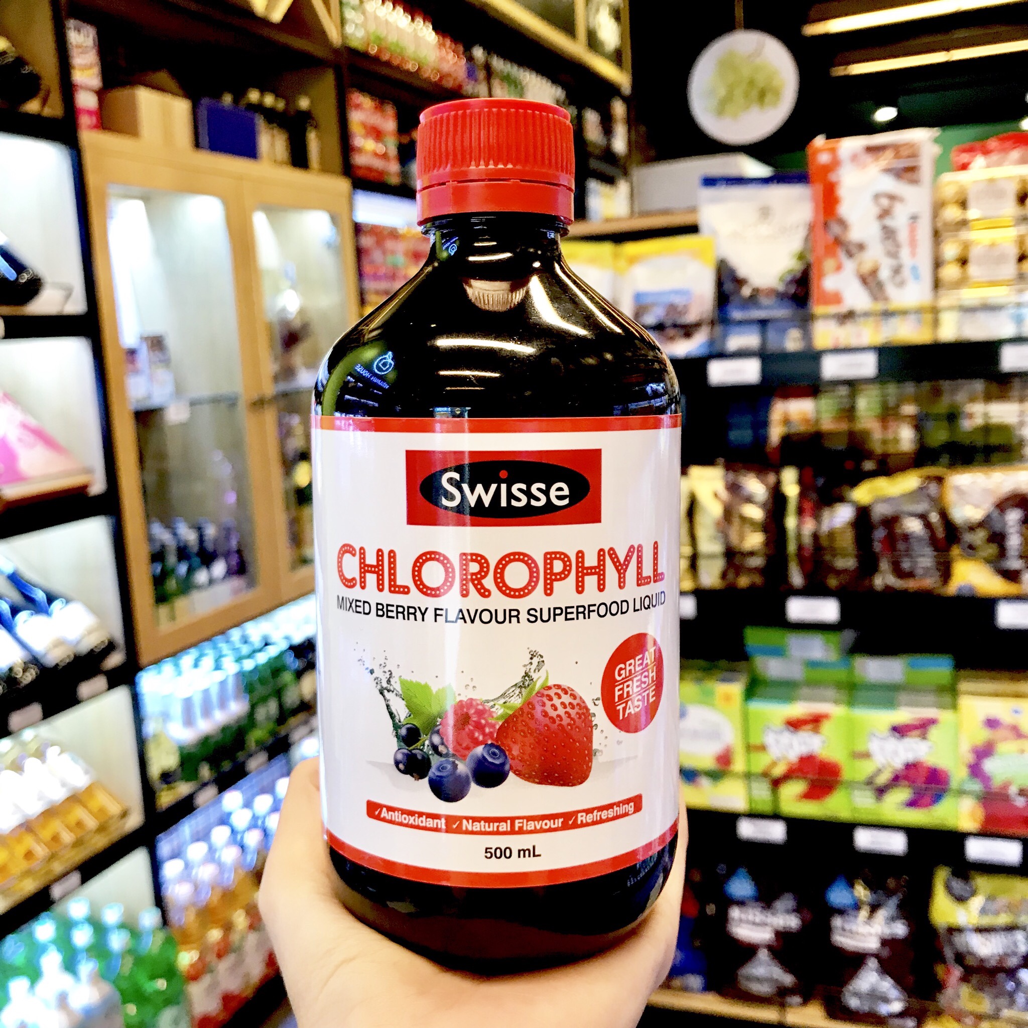 (Mẫu mới) - Nước diệp lục Úc Swisse Chlorophyll 500ml