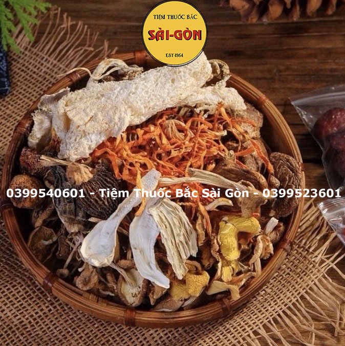 Sâm Hầm Nấm Quý - Gói 150gram gồm 18 vị (Tần gà, chim, heo, lẩu nấm thơm ngon, bổ dưỡng)