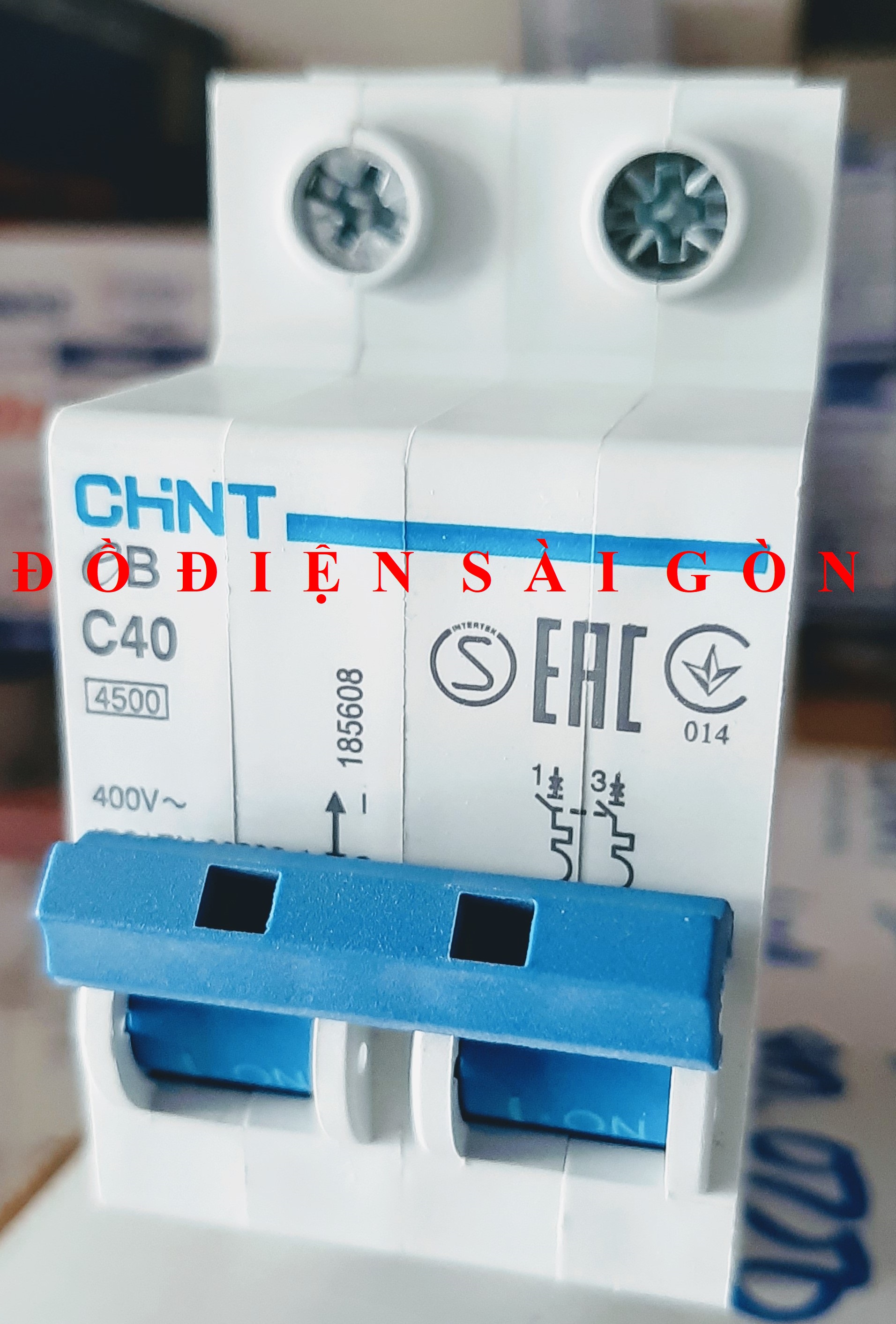 Aptomat cầu dao tự động 1 pha 2 cực chint 32a 40a 63a