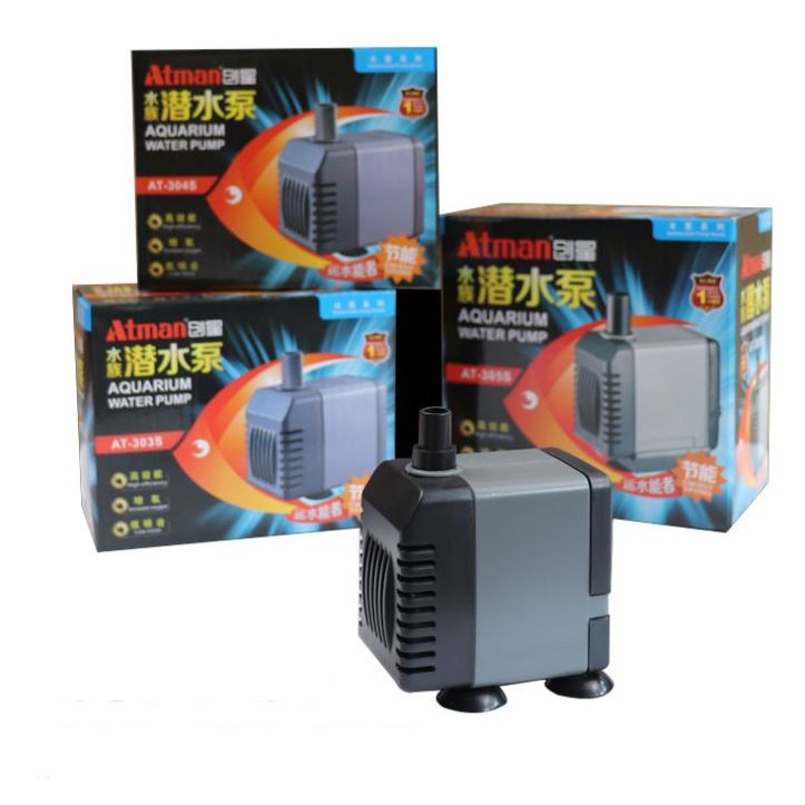 Bơm ATMAN AT-305S | Dòng bơm thế hệ mới mạnh mẽ, tiết kiệm điện - 305S-13W | 1200L-H - Bơm bể cá