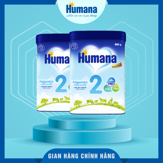 Sữa Humana Gold Plus số 2 800g (6-24 tháng)