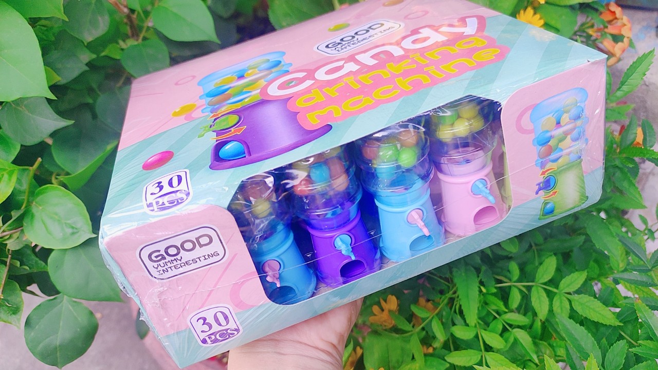 máy bắn kẹo trái cây candy drinking machine (lốc 30 cái)
