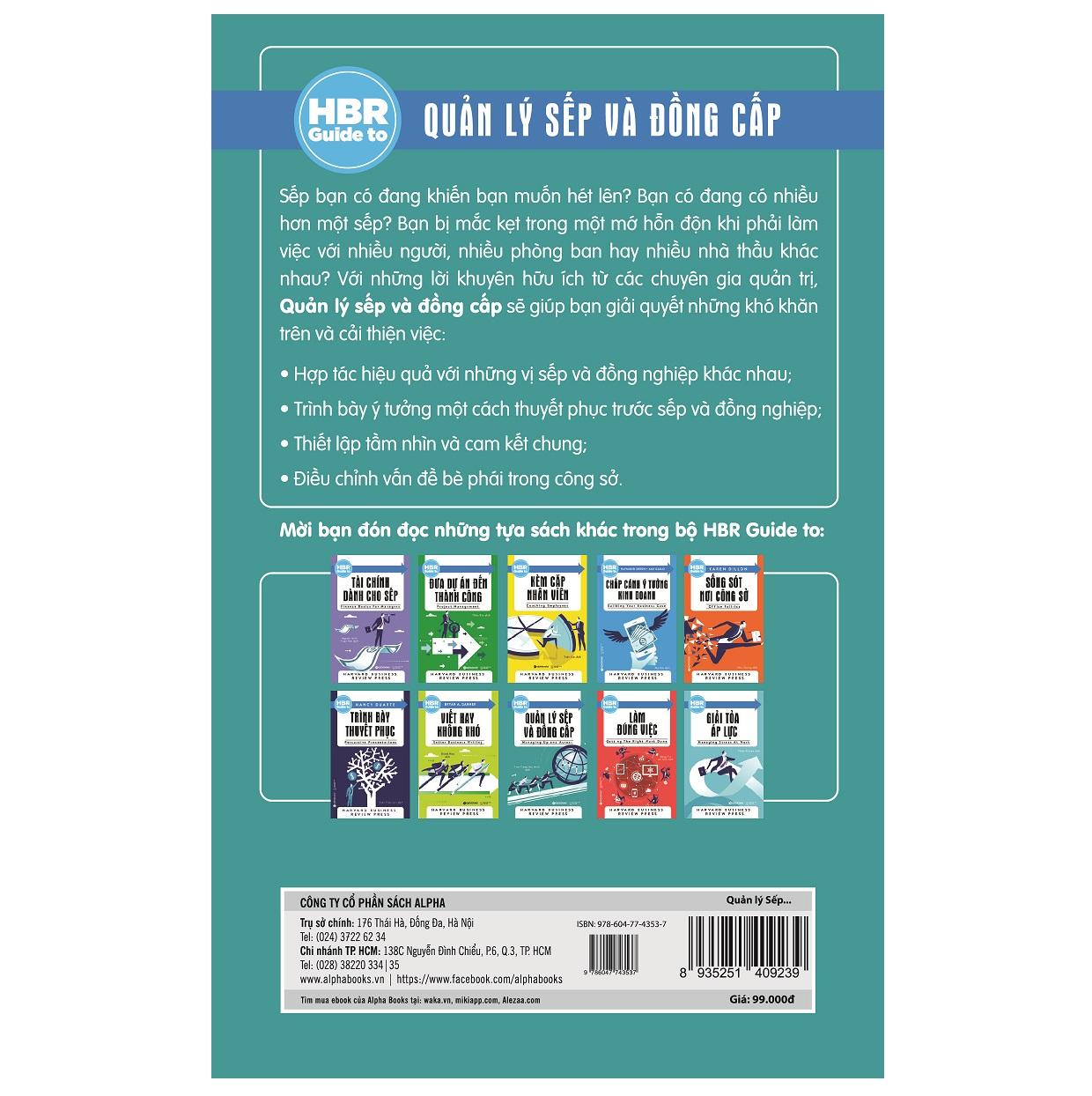 Sách - HBR Guide to - Quản lý Sếp và đồng cấp