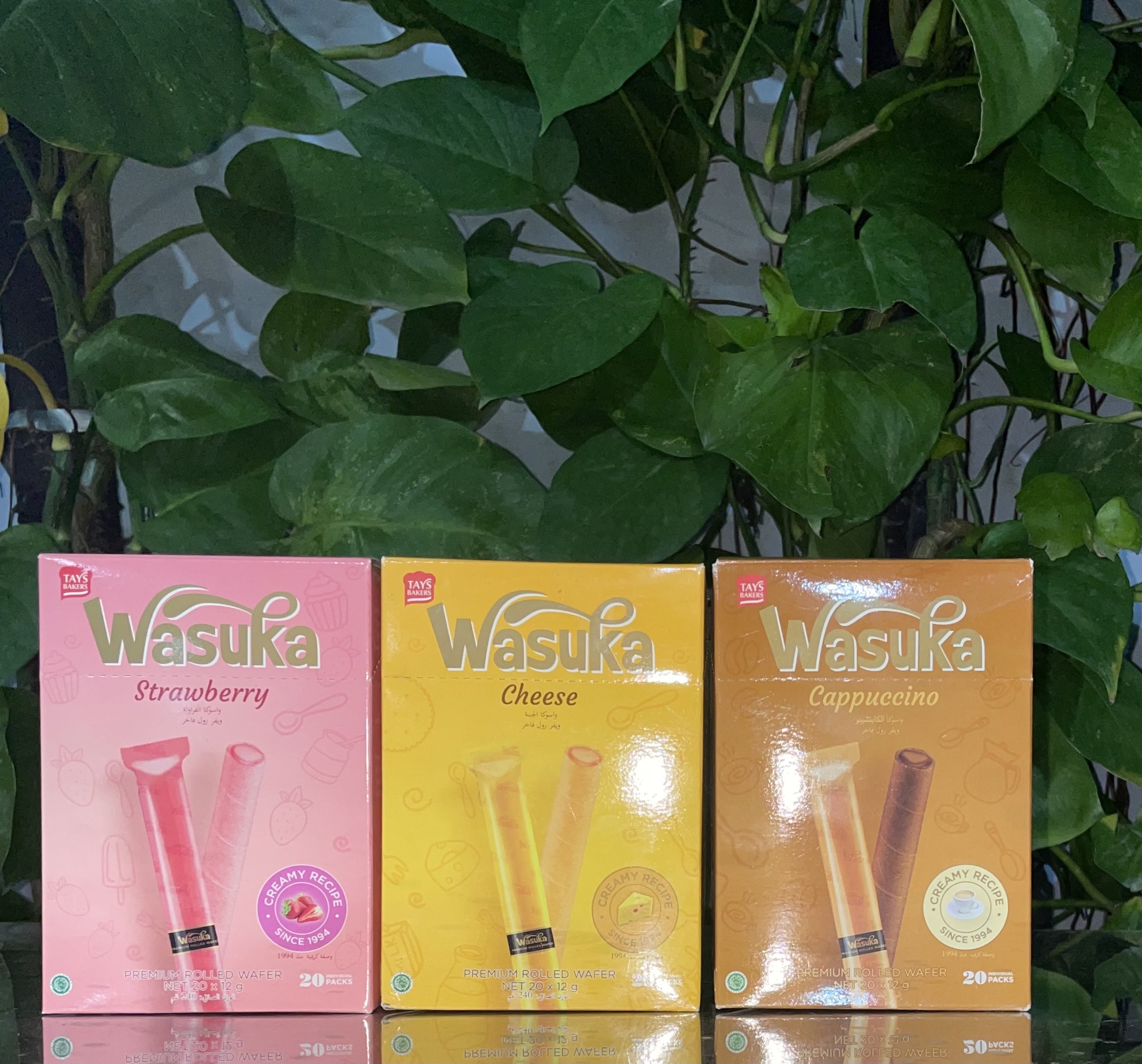 Bánh Quế Wasuka Premium Rolled Wafer Vị Vani (Hộp 240g)