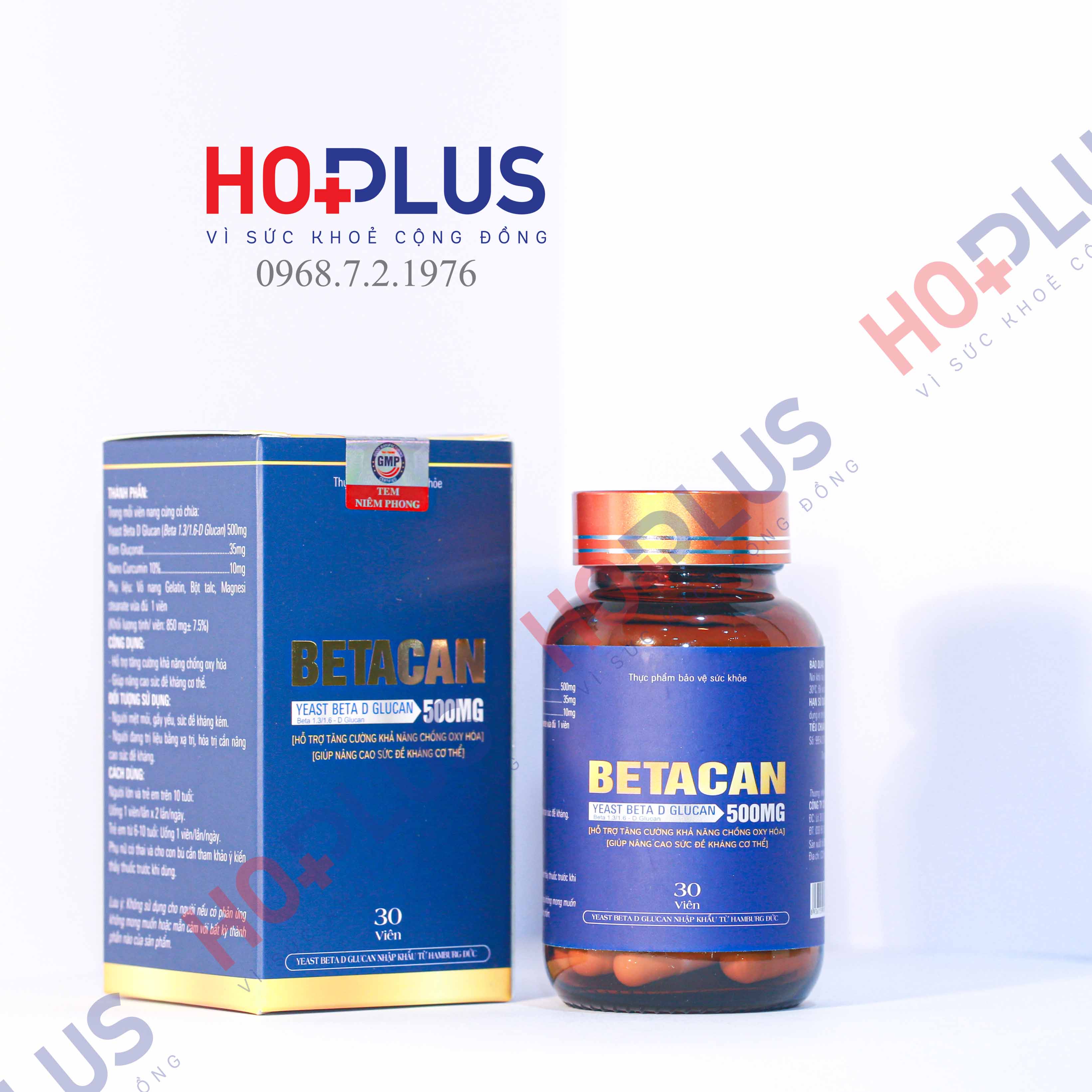 Betacan - tăng cường hệ miễn dịch, đào thải HPV Nguyên liệu Đức