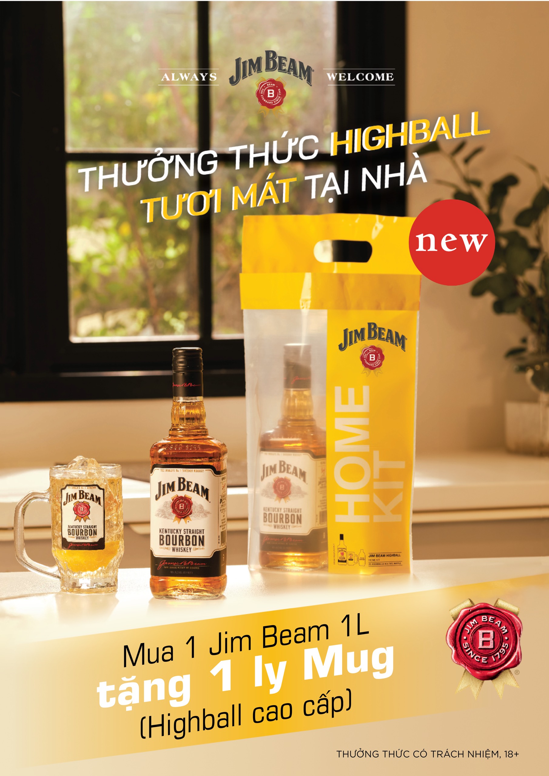 Jim Beam White Kentucky Bourbon Whiskey