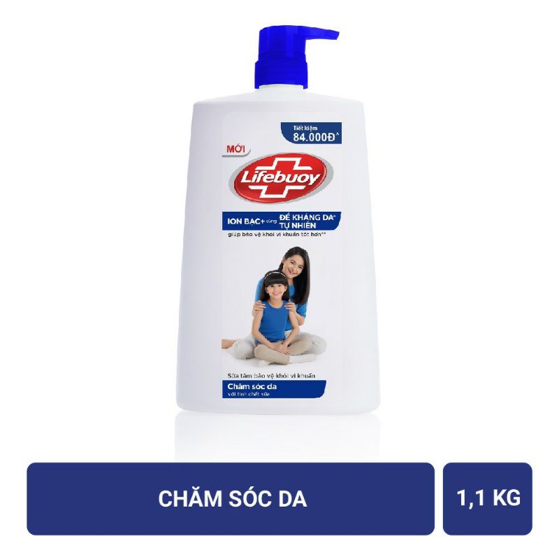 Sữa Tắm Lifebuoy 1,1kg Chăm Sóc Da(x/đậm)