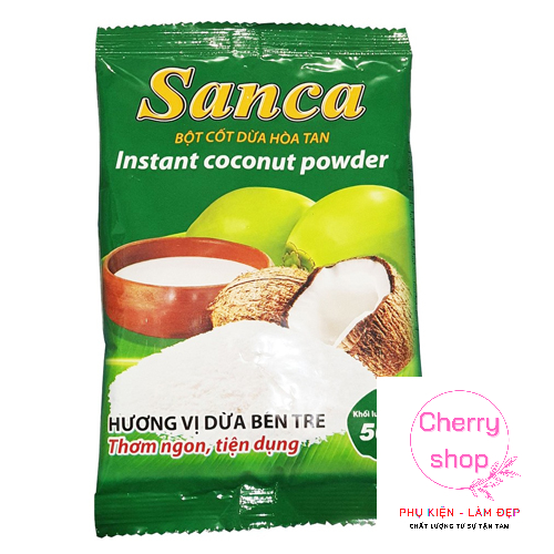 Bột Cốt Dừa Hoà Tan Sanca Gói 50g