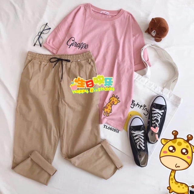 Set áo nghộ nghĩnh + quần kaki