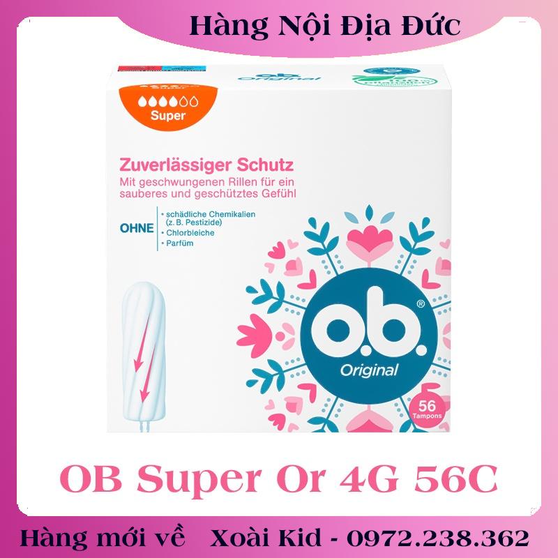Băng vệ sinh Tampon Ob Đức - Date mới đủ Bill