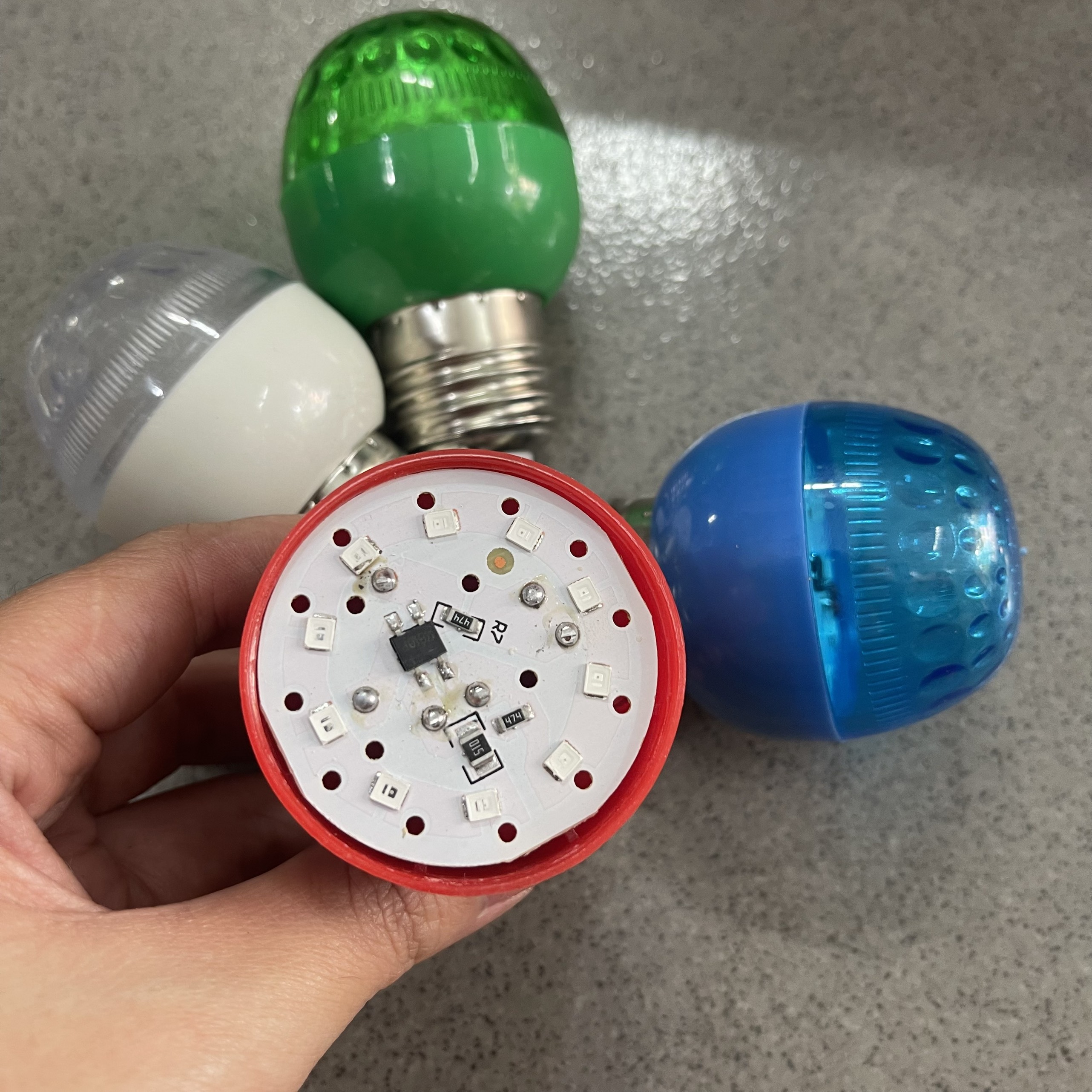 Bóng đèn Led (10 chíp LED nhỏ) để bàn thờ siêu sáng trái chanh - đuôi E27