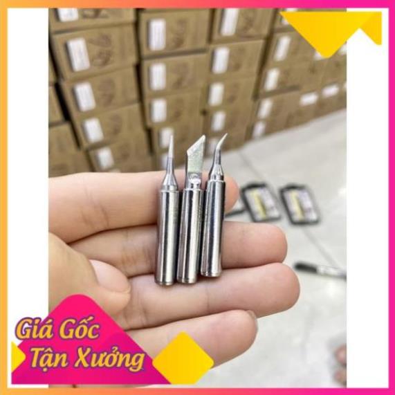 (sỉ lẻ) Mũi hàn 936 Mechanic (mũi bạc) cong, thẳng, dao PGST2