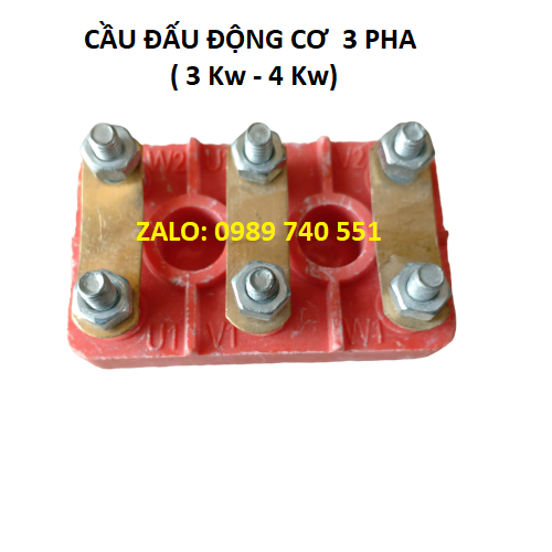 Cầu đấu động cơ 3 pha - Cầu đấu 3kw - 4kw mã Y80-90