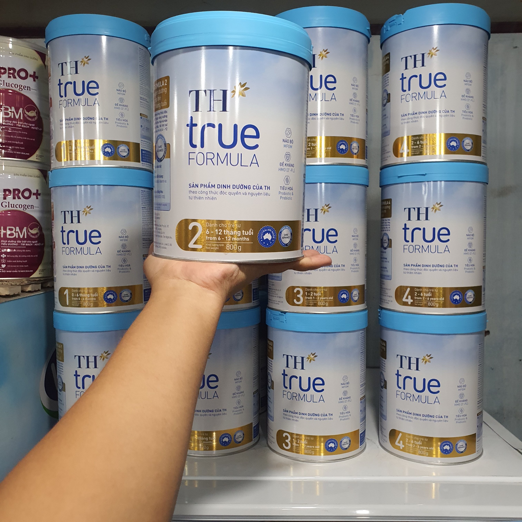 Sữa Bột TH TRUE MILK FORMULA số 2 lon 800g ( 6 - 12 tháng tuổi ) Date 17/02/2025