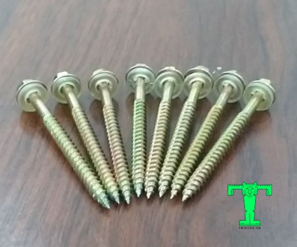 10 con vít bắn tôn gỗ, đầu lục giác 2f5 - 7f5