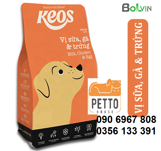 Thức ăn cho chó con vị sữa Classic pets Puppy milk flavor 400g hạt khô sản xuất tại thái lan