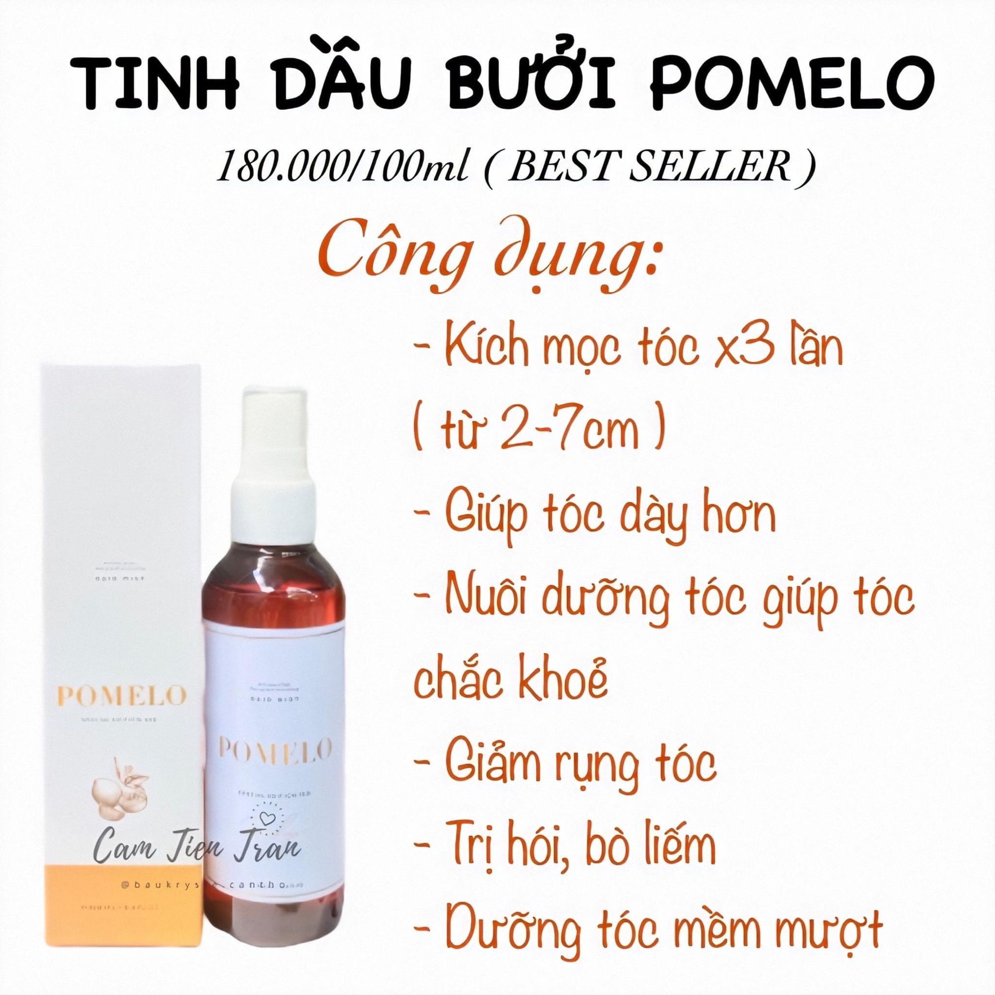 [HCM]Tinh dầu bưởi Pomelo BAUKRYSIE ??cột tóc hoa cúc