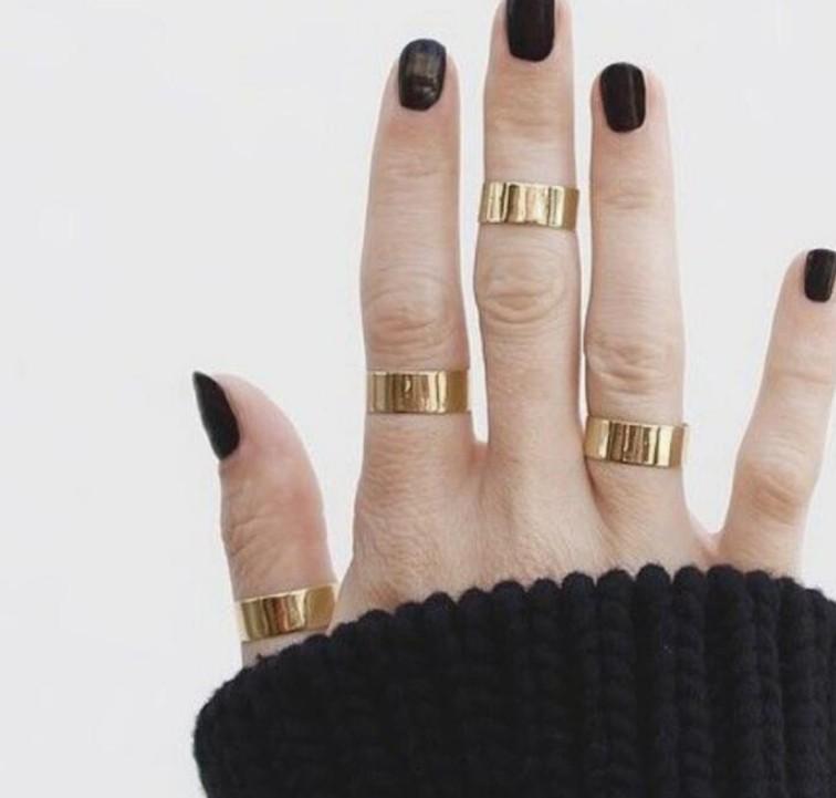 Nhẫn Trơn Titan Ko Đen TT 2248