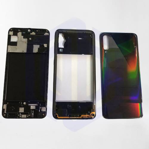 Bộ vỏ + khay sim samsung a50 / sm-a505f