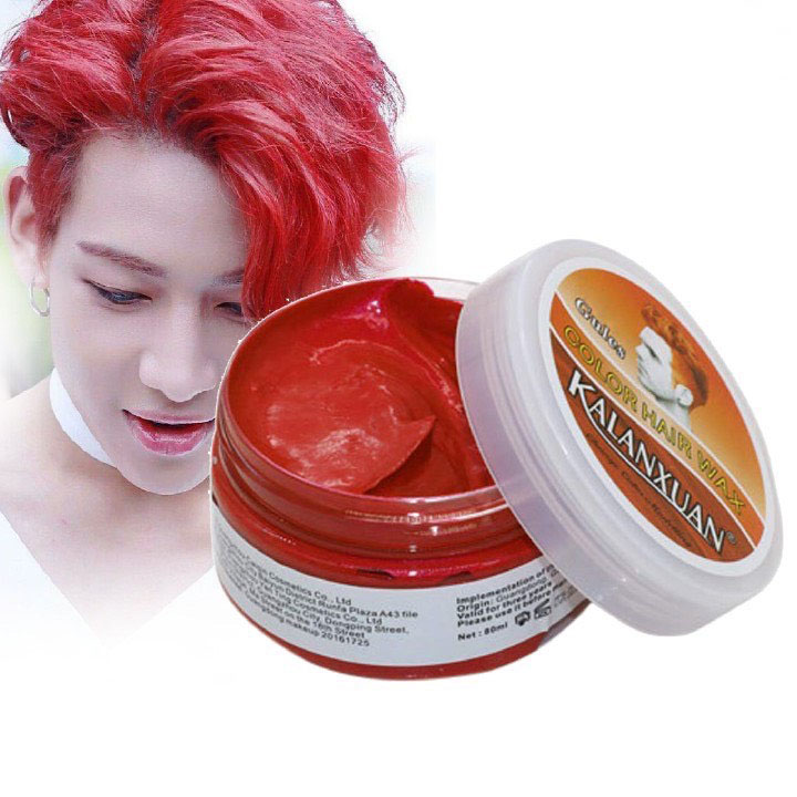 Sáp Nhuộm Tóc Đổi Màu Tạm Thời KALANXUAN 9 Màu Chọn Lựa 100ml/Hộp
