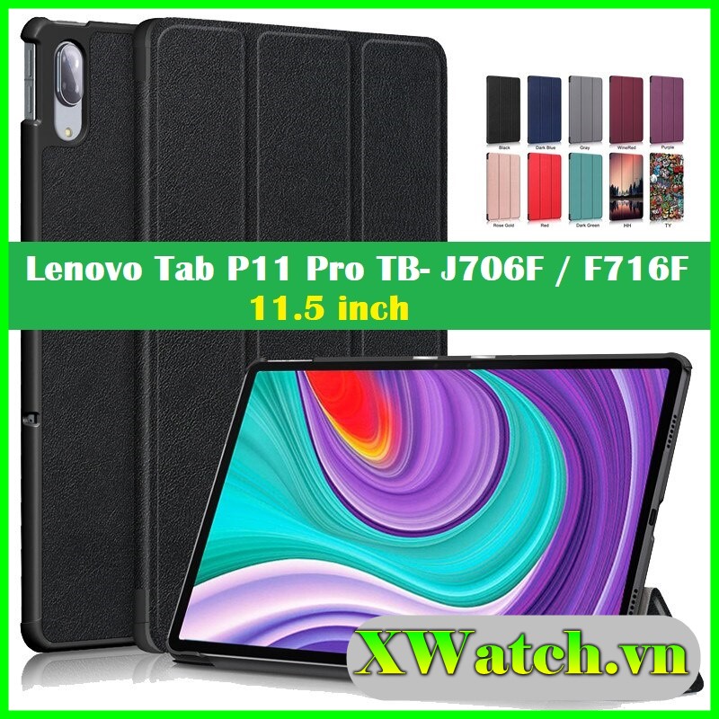 Bao Da Nắp Gập Từ Tính Lenovo Xiaoxin Pad P11 J606F Lenovo P11 pro Tb-J606F J606N J607F j616X