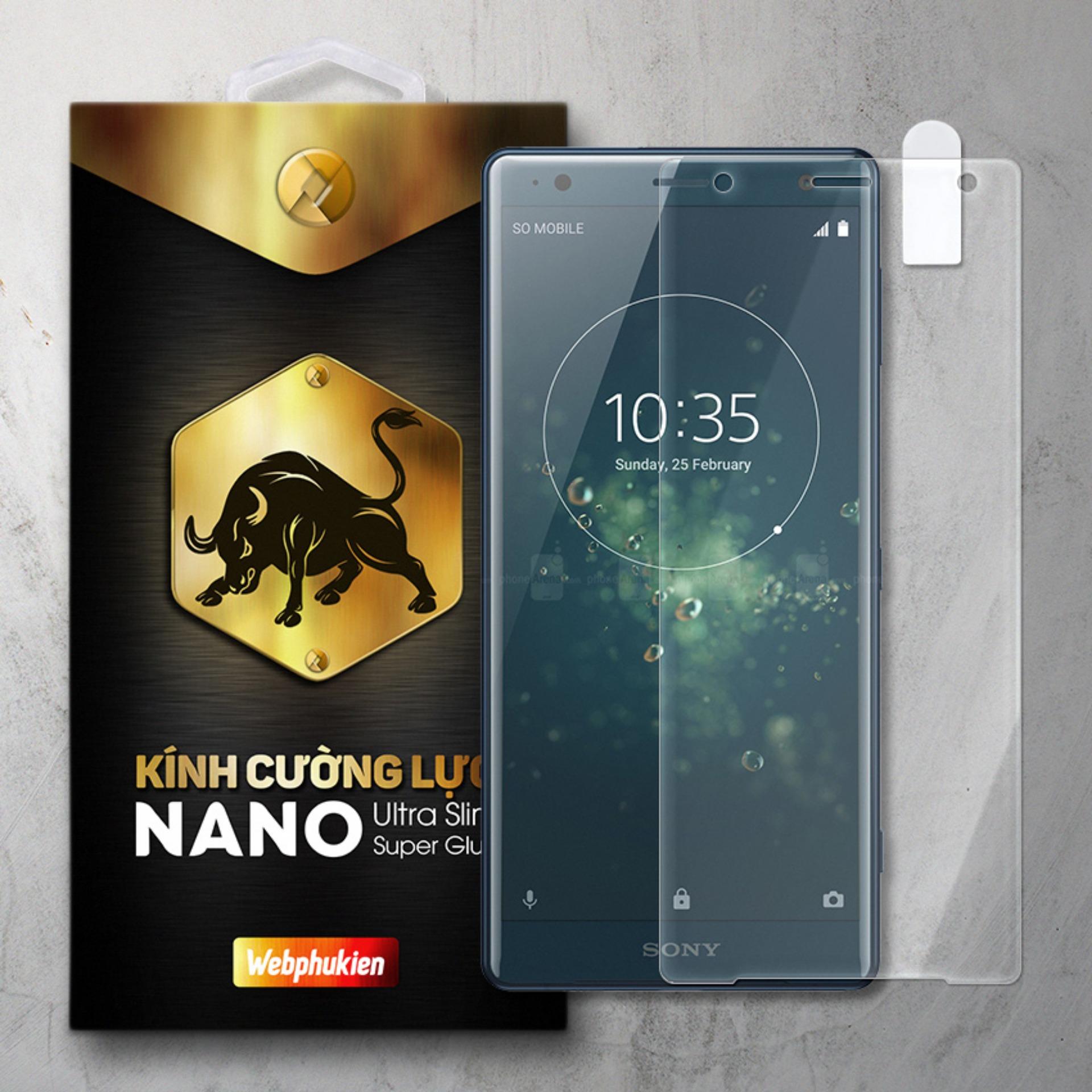 Miếng dán cường lực Webphukien cho Sony Xperia XZ2 Full 9H