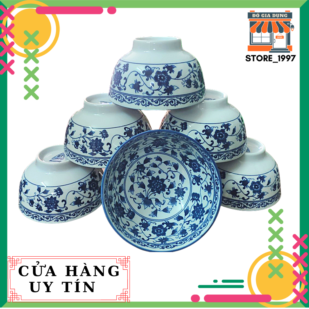 Bộ 10 chén ăn cơm bát tràng