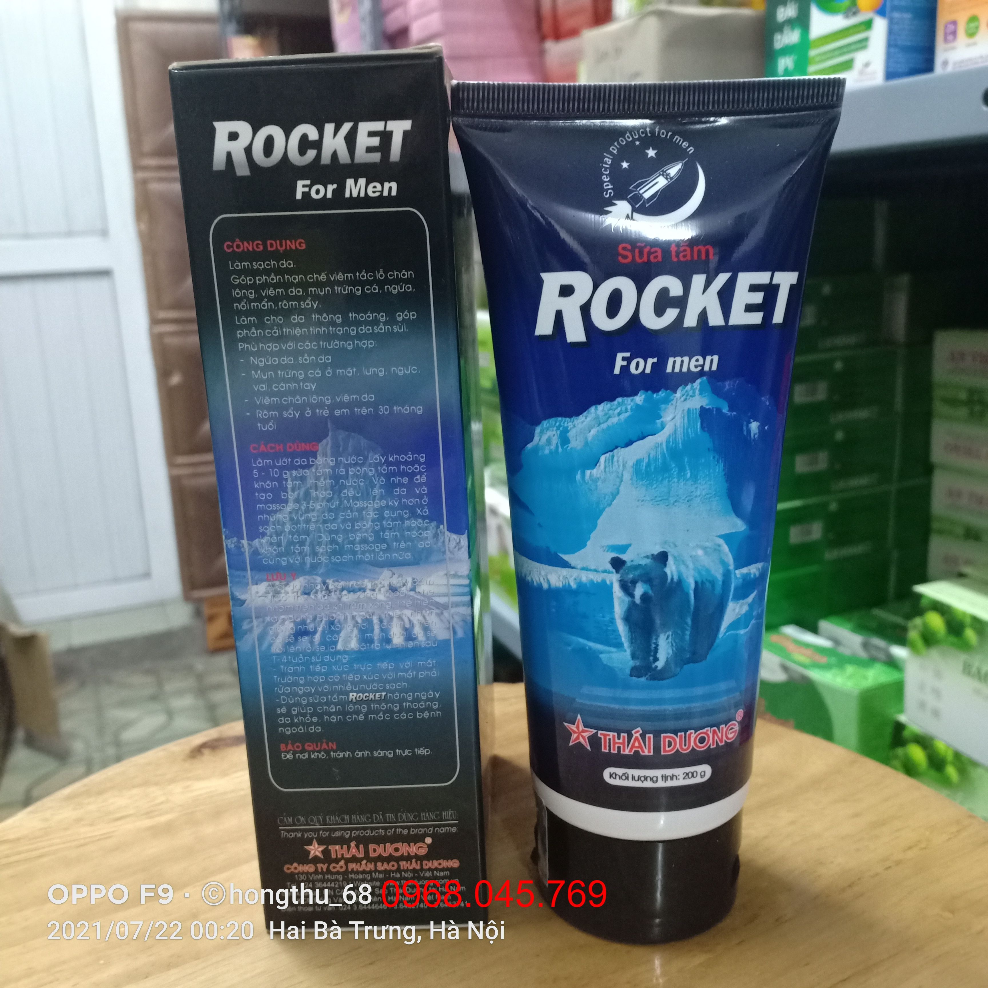 SỮA TẮM ROCKET FOR MEN - Hộp 200g