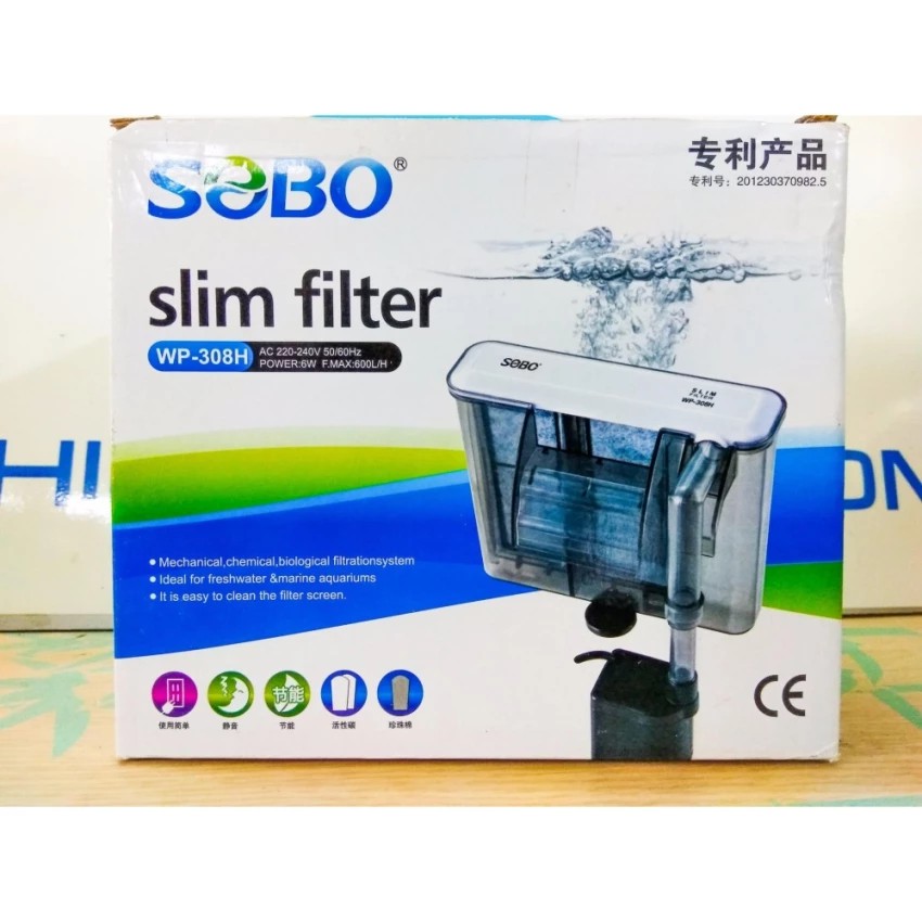 Máy lọc thác SOBO dạng mỏng WP-308H