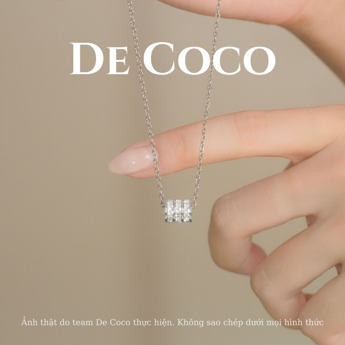 [KHÔNG ĐEN GỈ] Vòng cổ dây chuyền BLING RING De Coco