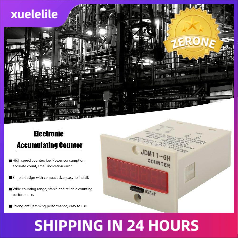 Jdm11-6h 6 digit display electronic counter ac220v / dc36v / dc 24v / dc 12v