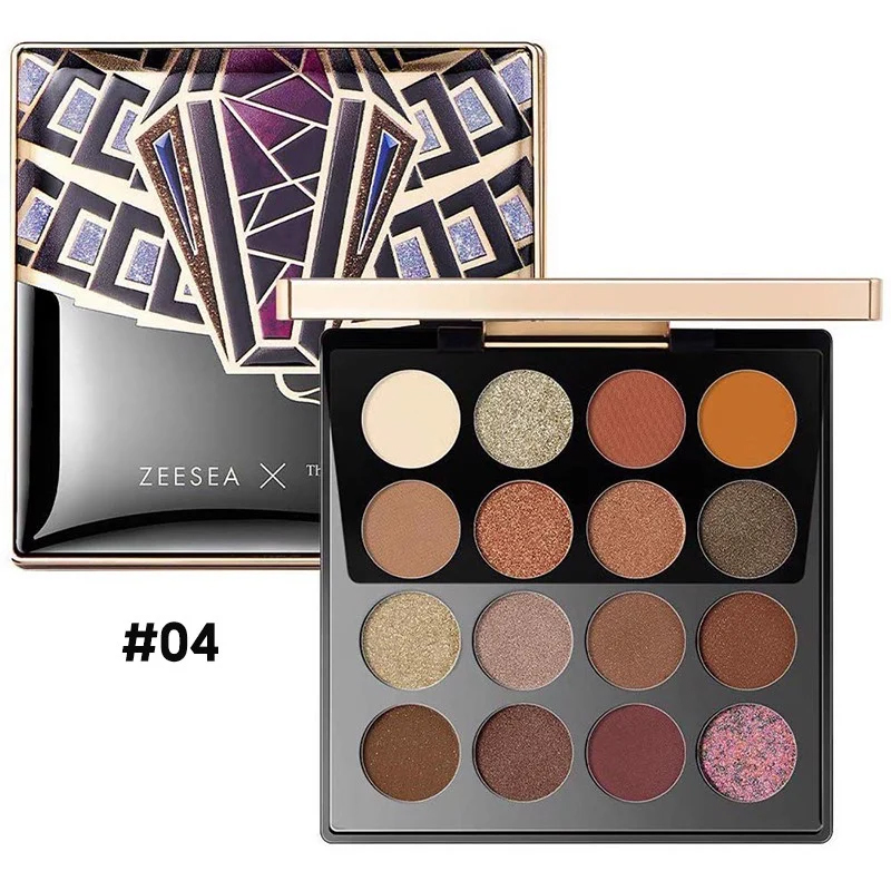 Bảng phấn mắt 9 - 16 ô xinh xắn siêu mịn, bền màu zeesea dreamland, fireworks 16 colors eye shadow