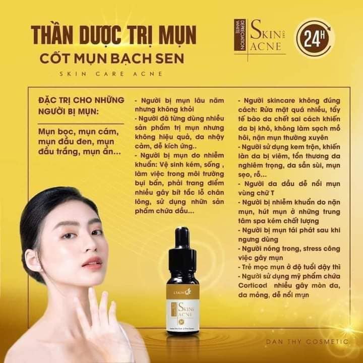 Cốt mụn Bạch Sen Lskin Đan Thy - sản phẩm chính hãng