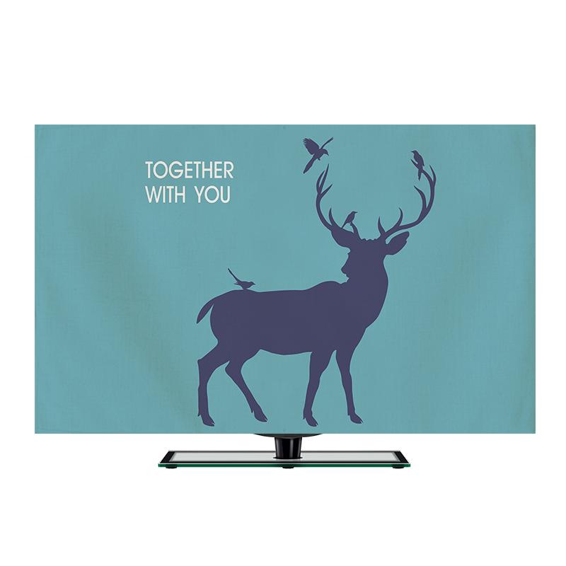 Phong Cách Châu Âu Tivi Chụp Đậy Tinh Thể Lỏng Bọc Chống Bụi 50 Inch 55 Inch 60 Inch Đồ Gia Dụng Hiện Đại Giản Lược Máy Tính Nắp Chống Bụi Vải