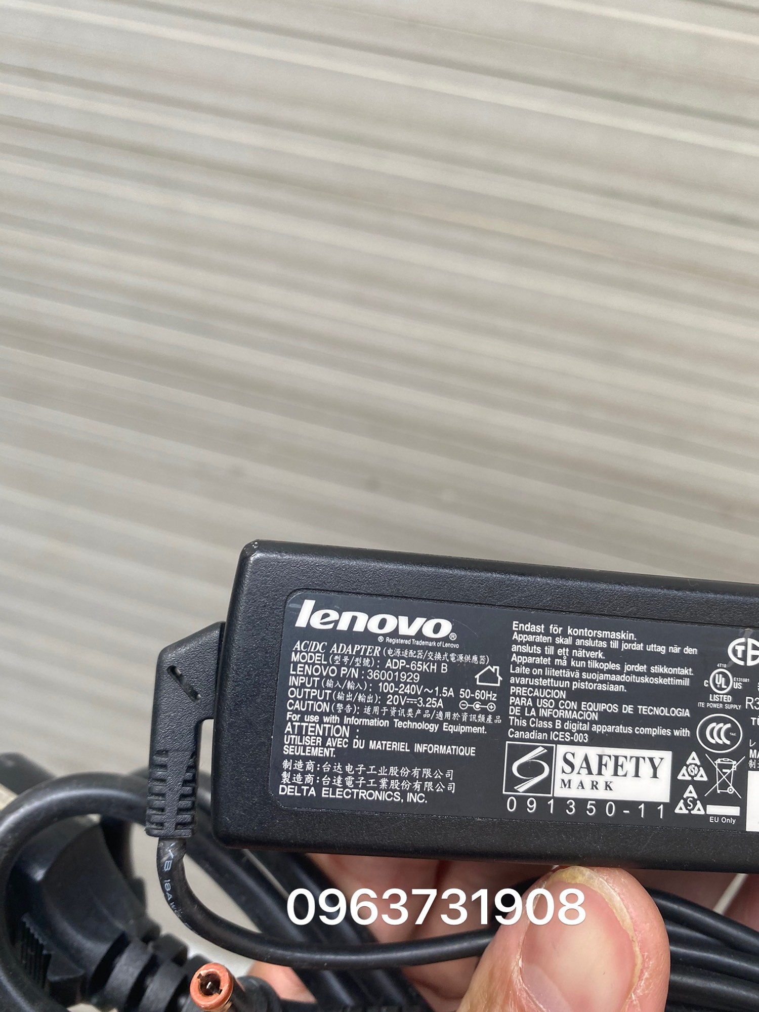 Sạc Laptop Lenovo G470 zin tháo máy bảo hành 12 tháng